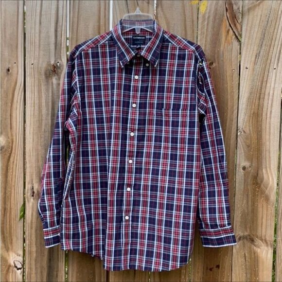 Take 50% OFF- Croft&Barrow Classic Fit Long-sleeved Men's Shirt, Size-L - Picture 1 of 8